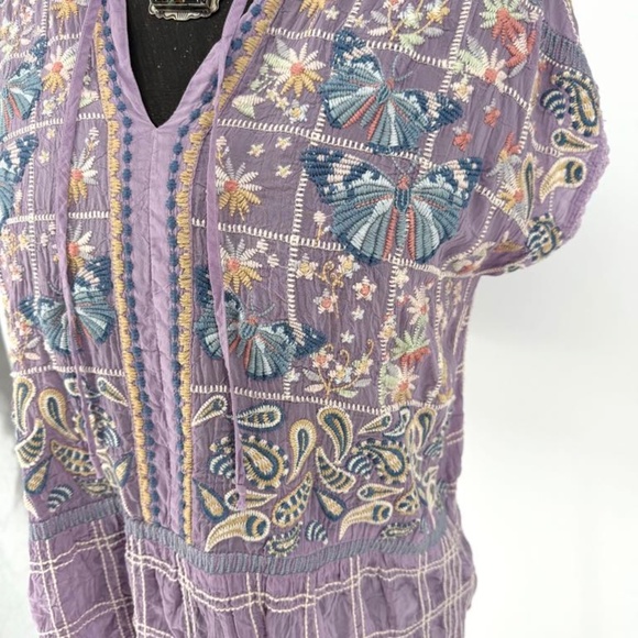 Johnny Was Paise Blouse Size Large - Picture 8 of 13